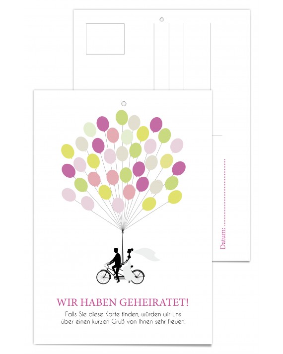 Ballonkarte "Tandem"