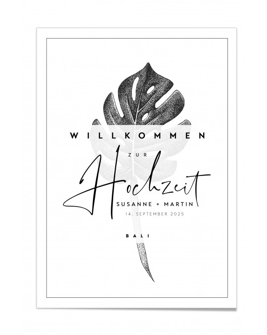 Willkommen Poster "Bali"