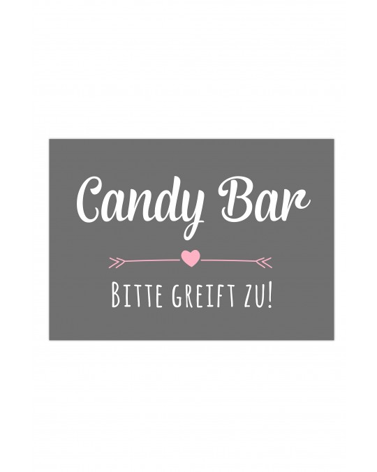 Candy Bar Poster "Tafel"