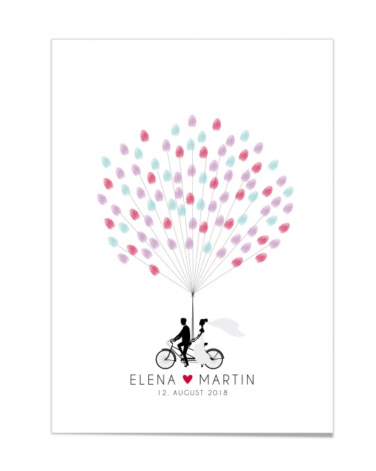 Fingerprint-Poster "Tandem"