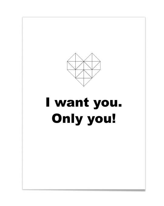 Zitat Poster "Only You"