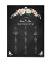 Tischplan Hochzeit " Vintage Flowers"
