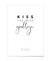 Gästebuch-Poster Kiss the miss goodbye