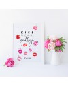 Gästebuch-Poster Kiss the miss goodbye
